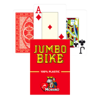 Modiano Jumbo Bike Trophy Playing kortos (raudonos)